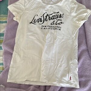 Levi Strauss & Co White T-Shirt